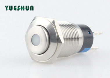 چین سوئیچ دکمه فشار فلزی LED نقطه ای ، دکمه فشار 5 پین فشار وزن وزن سبک کارخانه